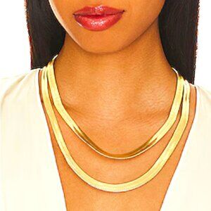 DEMARSON Gold Layered Necklace for womwn